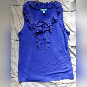 Like New Women's Blue Ralph Lauren Tank Top Size Large